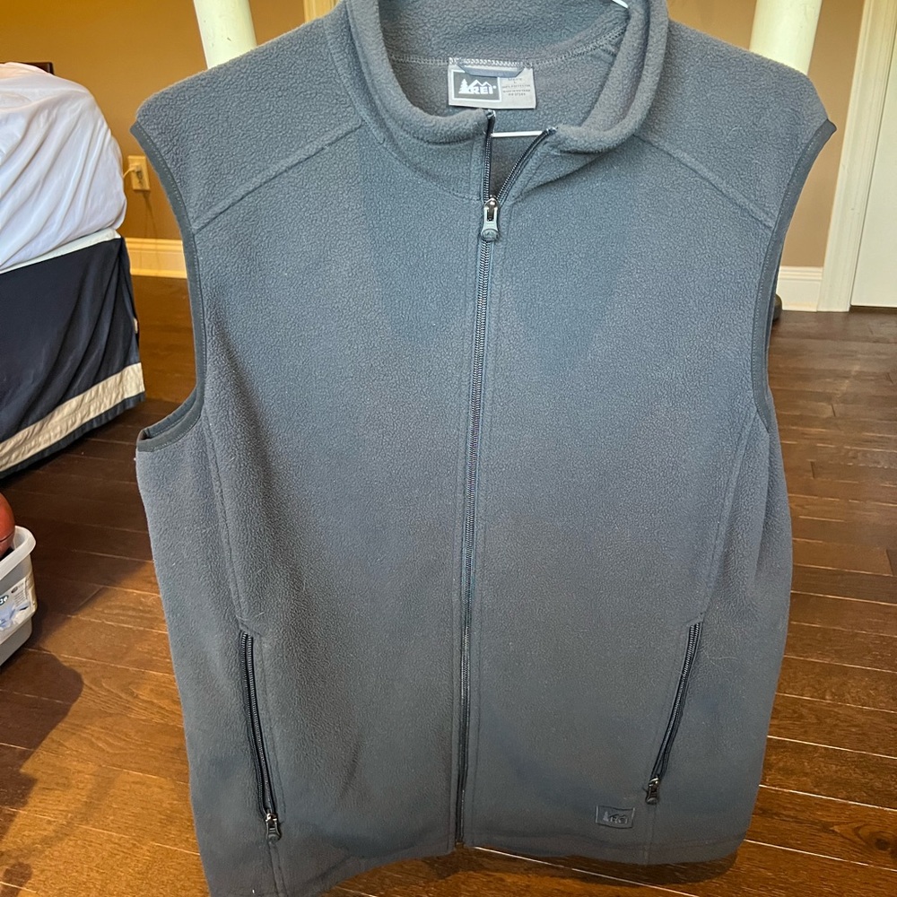 REI Charcoal Fleece Vest